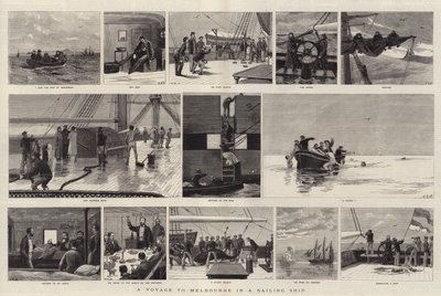 Un viaggio a Melbourne in una nave a vela da John Charles Dollman